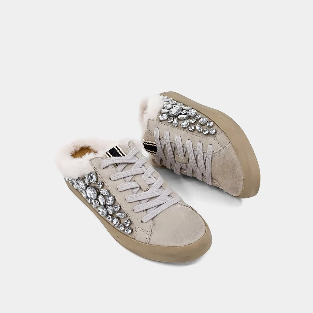 Portia Light Grey Slip-on Sneakers