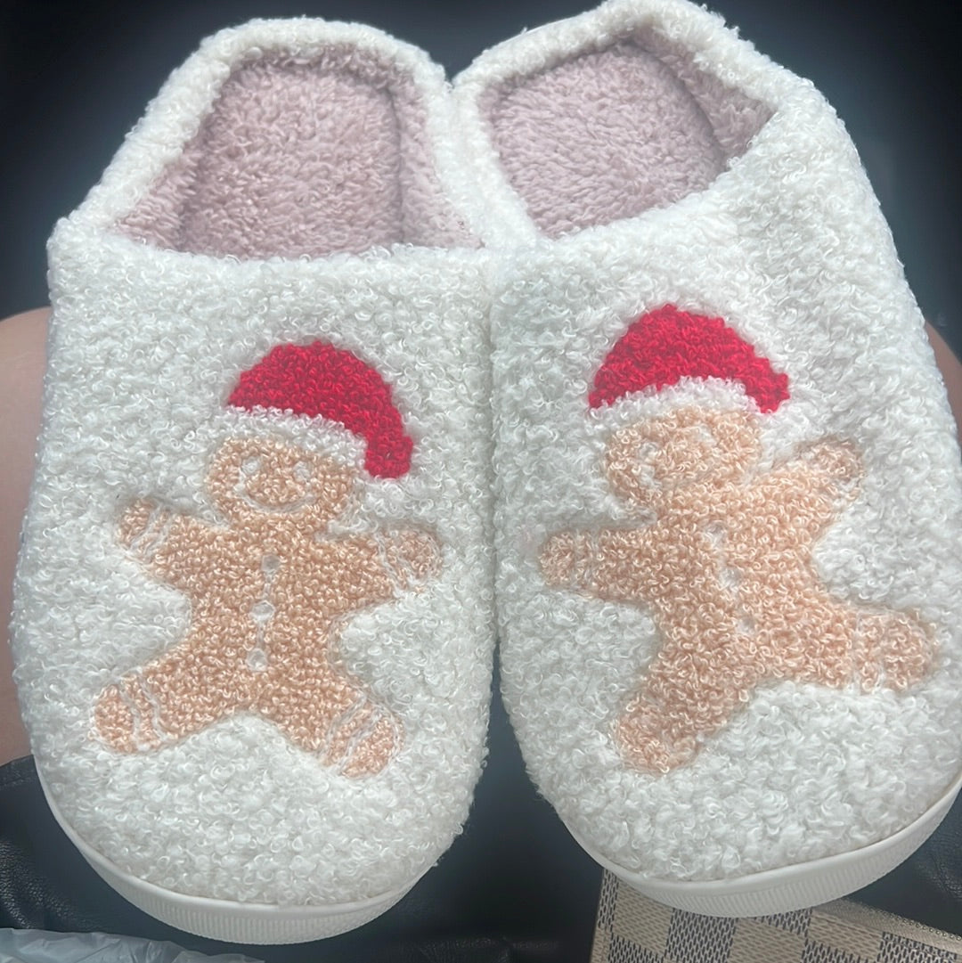 Gingerbread man slippers