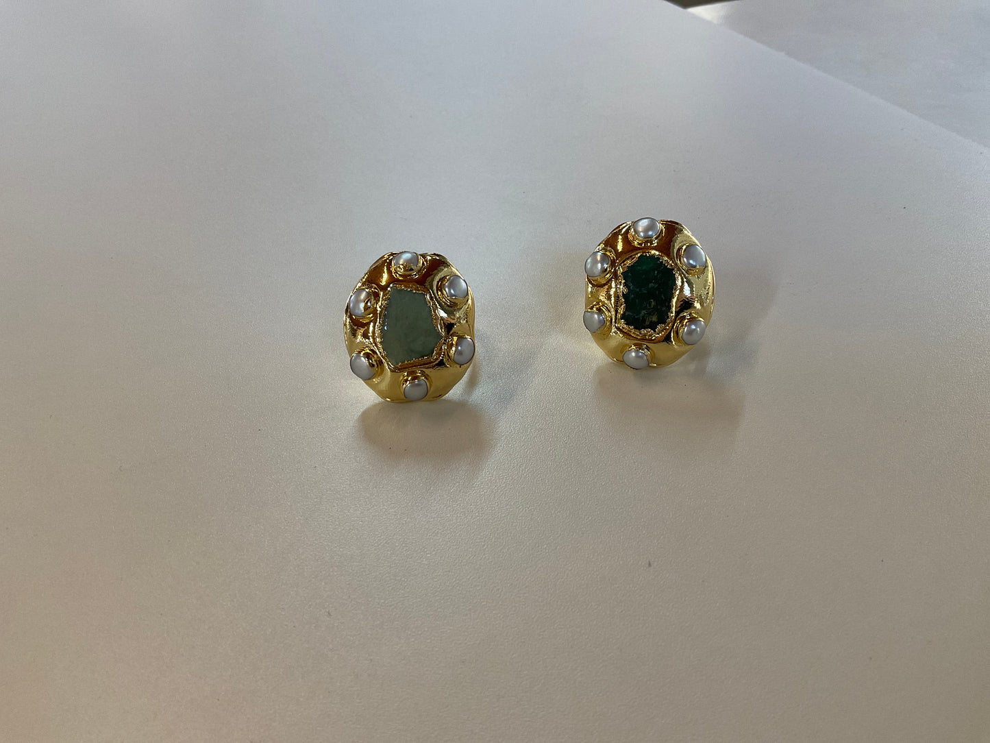 Easton Elle Green Globe Ring