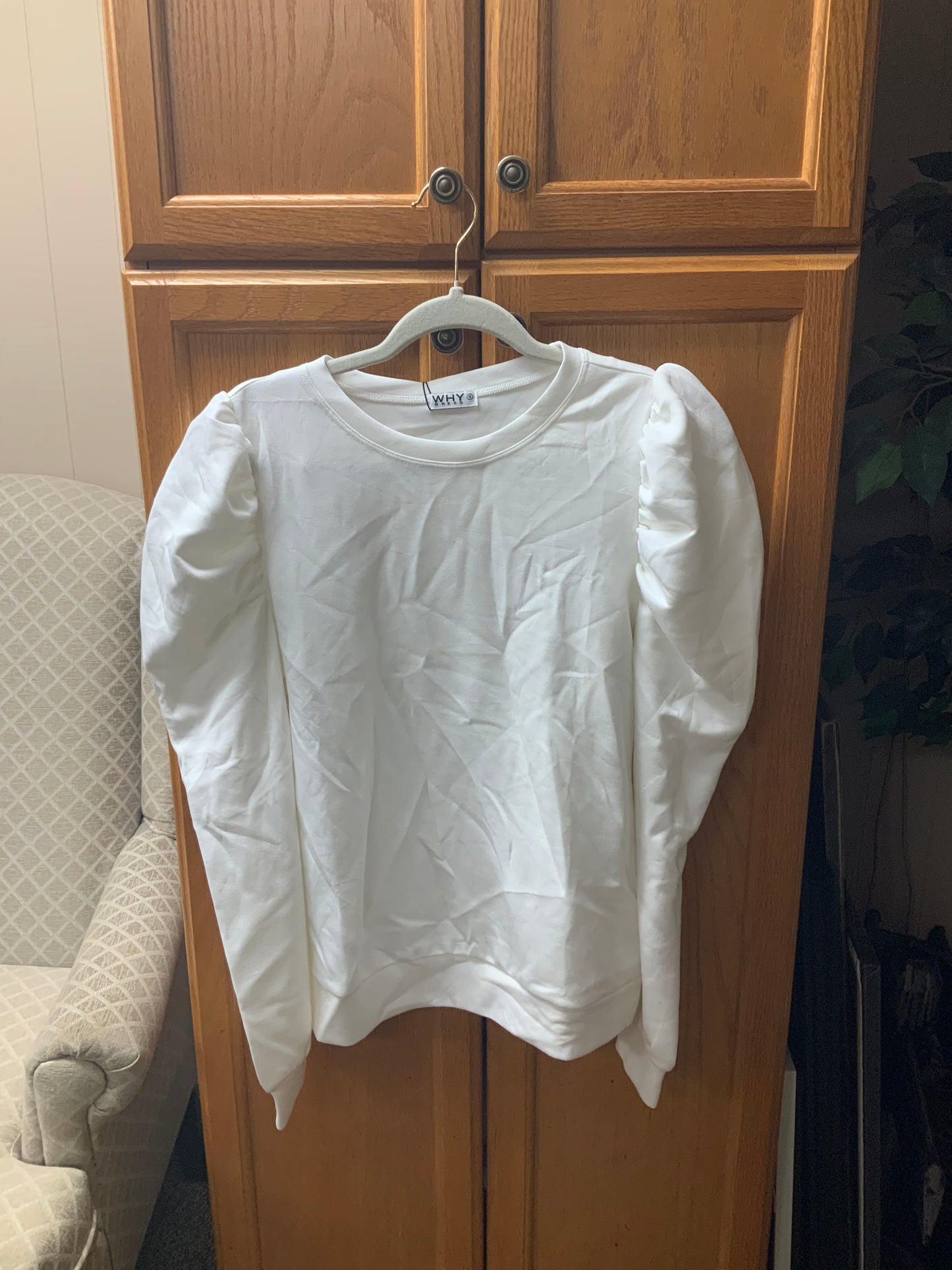 White Puff Long Sleeve