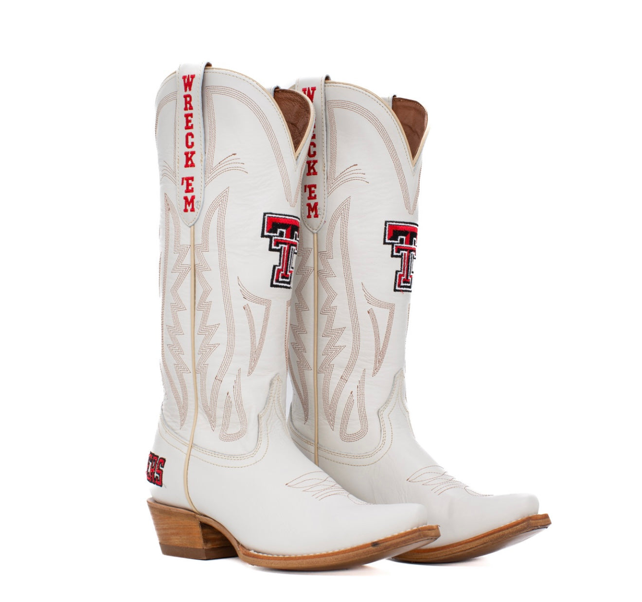 Game Day Western Ivory Boots - Texas Tech