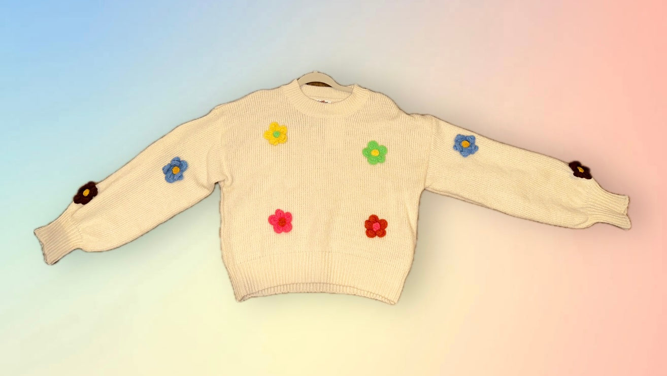 GG 3D Flower Sweater