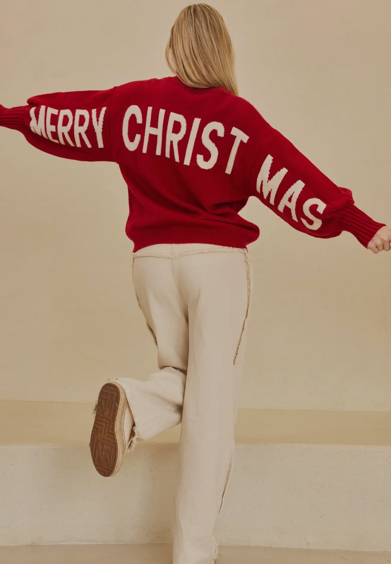 Merry Christmas Sweater - Red