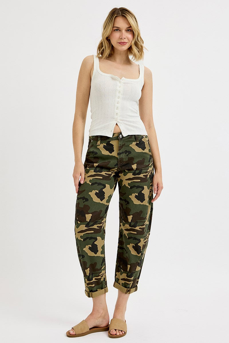 Carlys Camo Barrel Pants