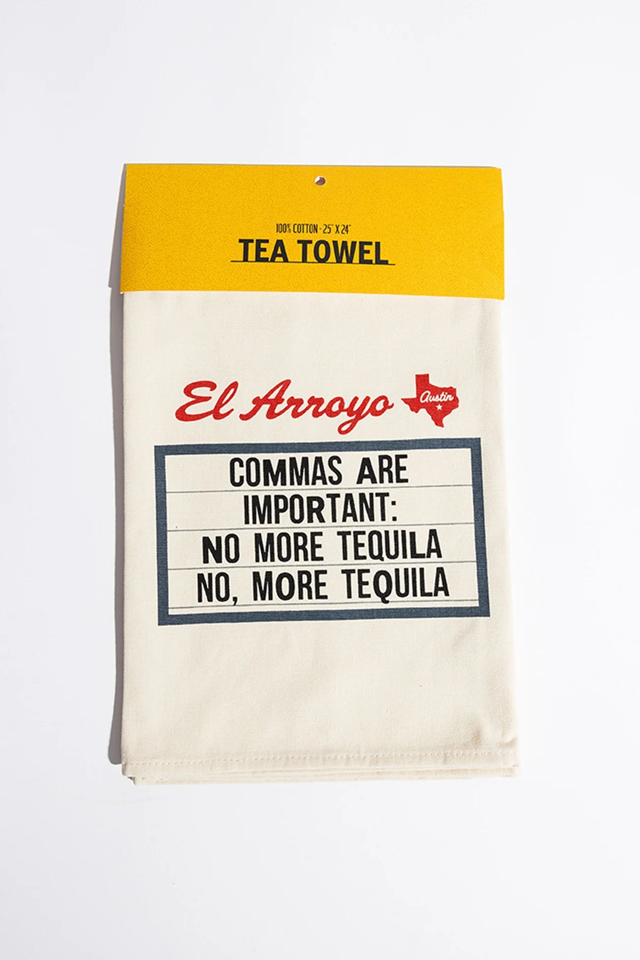 EL A Tea Towel- Commas Are Important