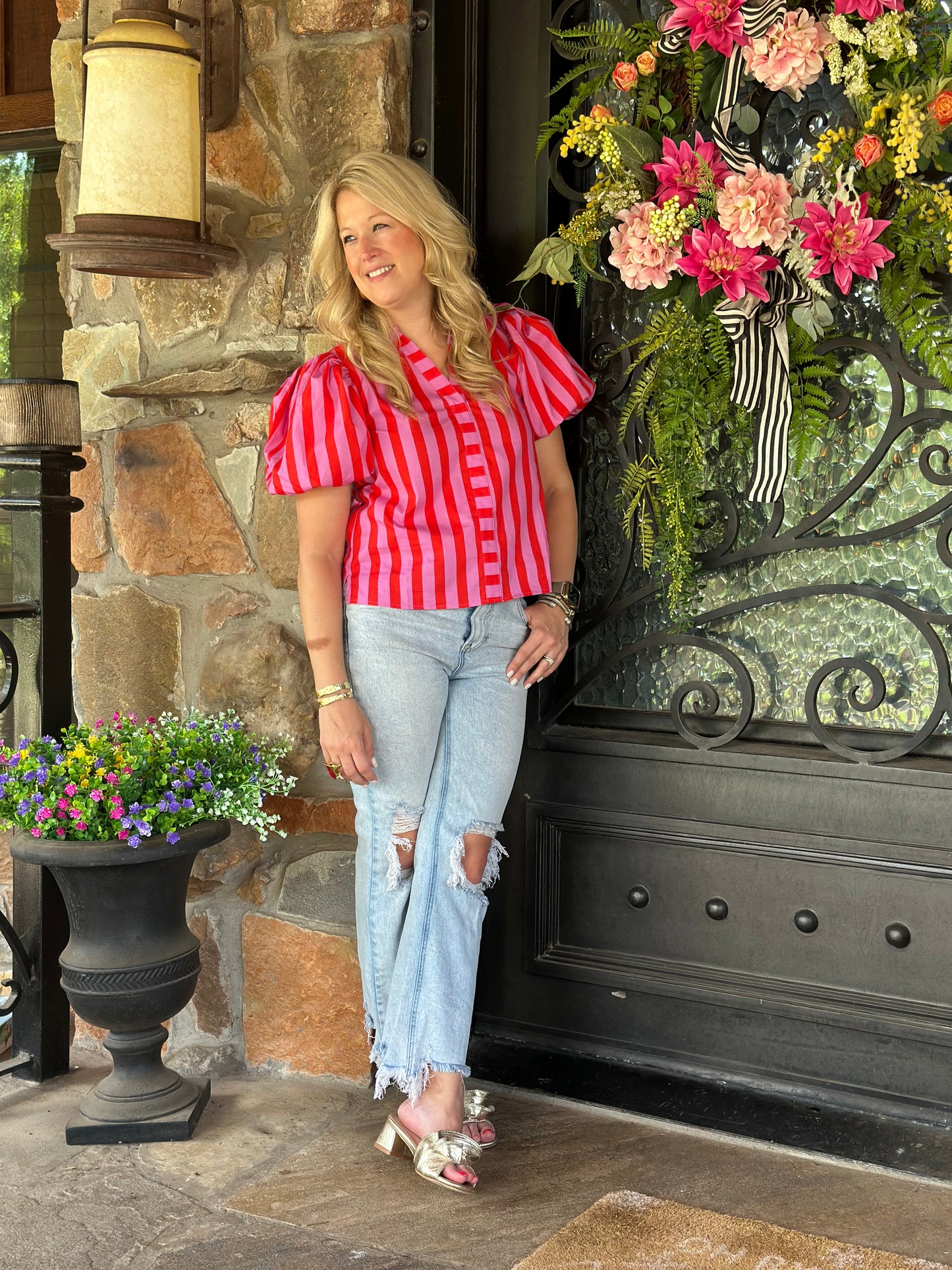 Posh Spice Stripe Top
