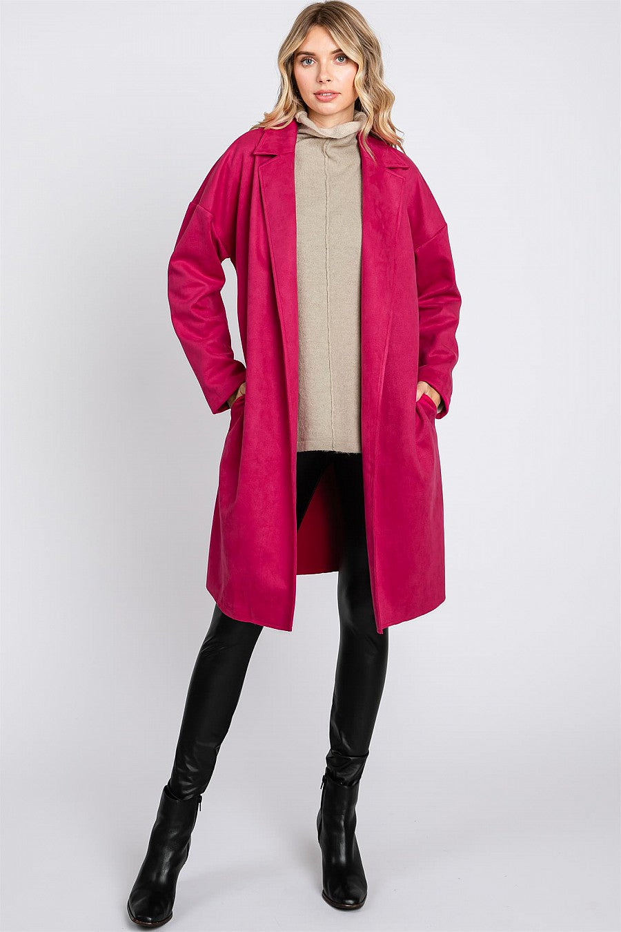 GG Long Suede Coat