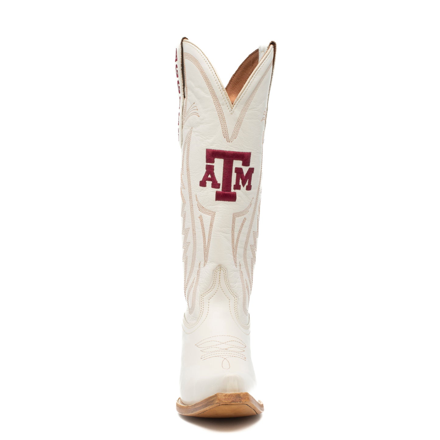 Game Day Western Ivory Boots - Texas A&M