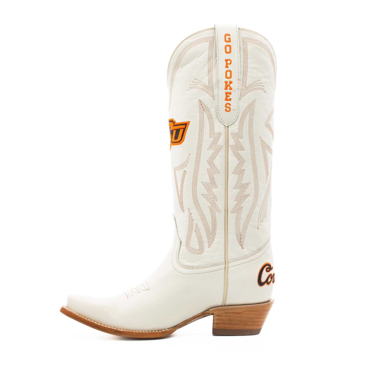 Game Day Western Ivory Boots - OSU