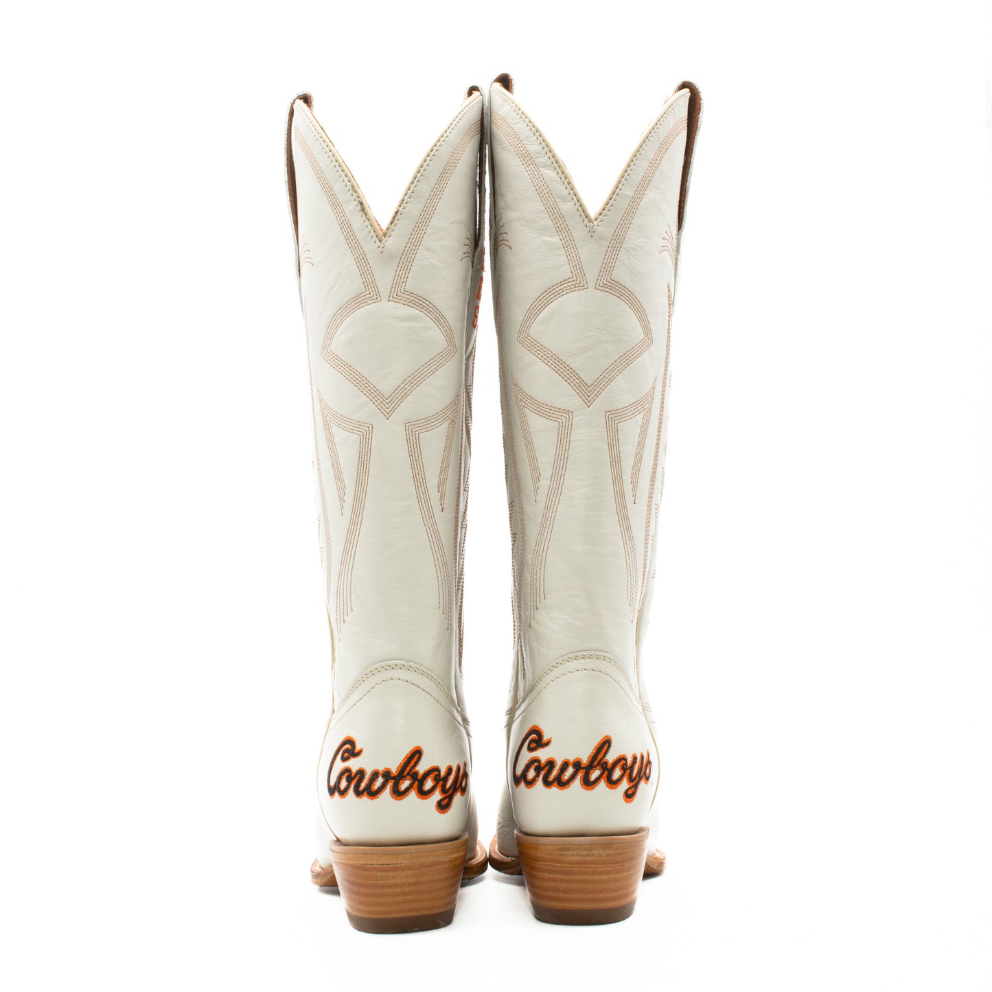 Game Day Western Ivory Boots - OSU