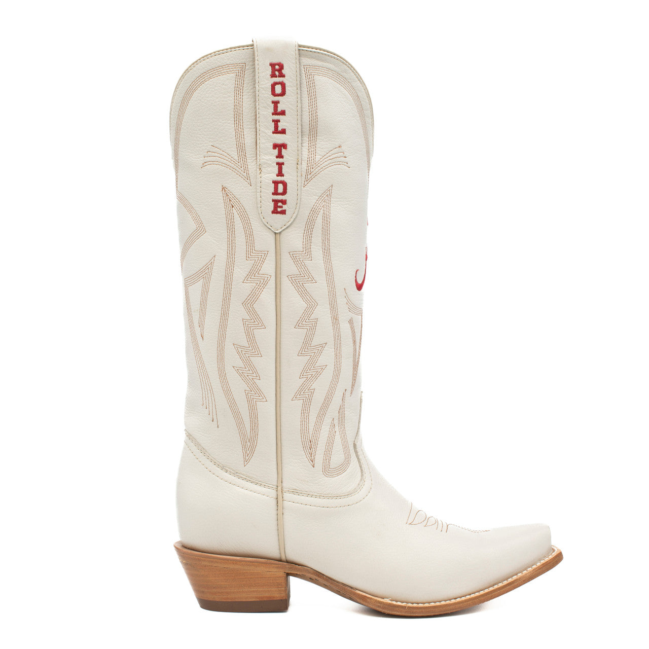 Game Day Western Ivory Boots - Alabama
