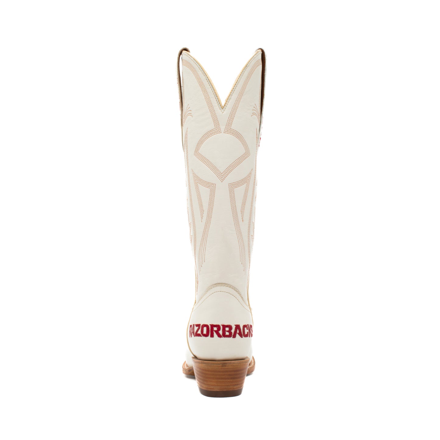 Game Day Western Ivory Boots - Arkansas Razorbacks
