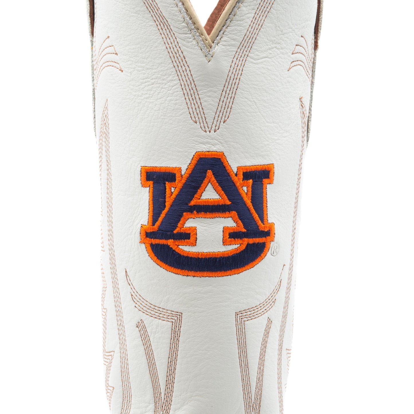 Game Day Western Ivory Boots - Auburn Tigers