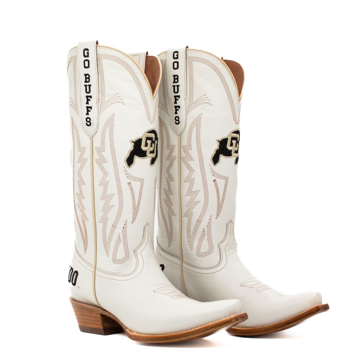 Game Day Western Ivory Boots - Colorado Buffaloes