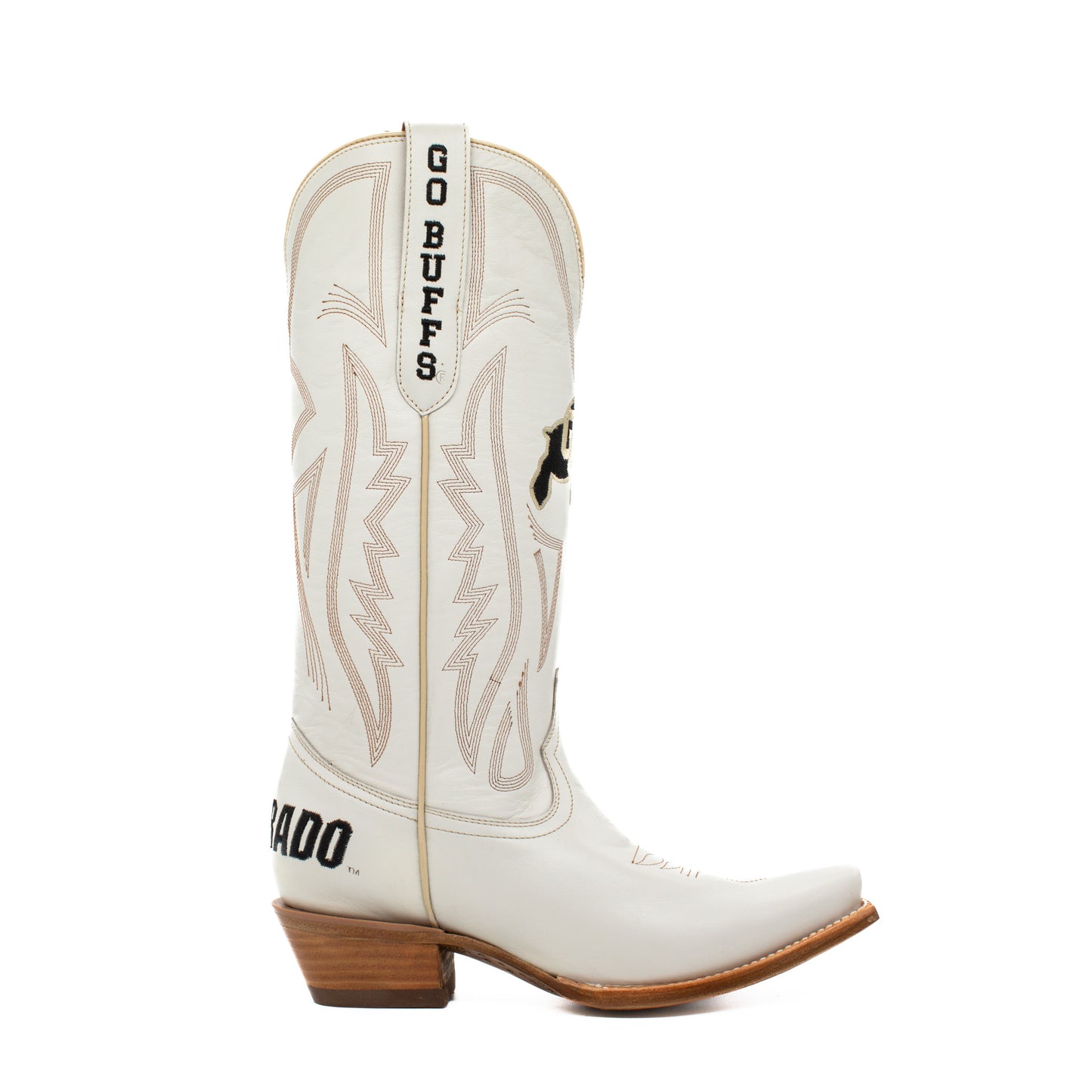 Game Day Western Ivory Boots - Colorado Buffaloes