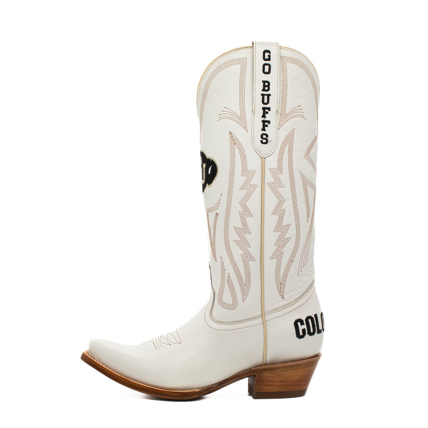 Game Day Western Ivory Boots - Colorado Buffaloes
