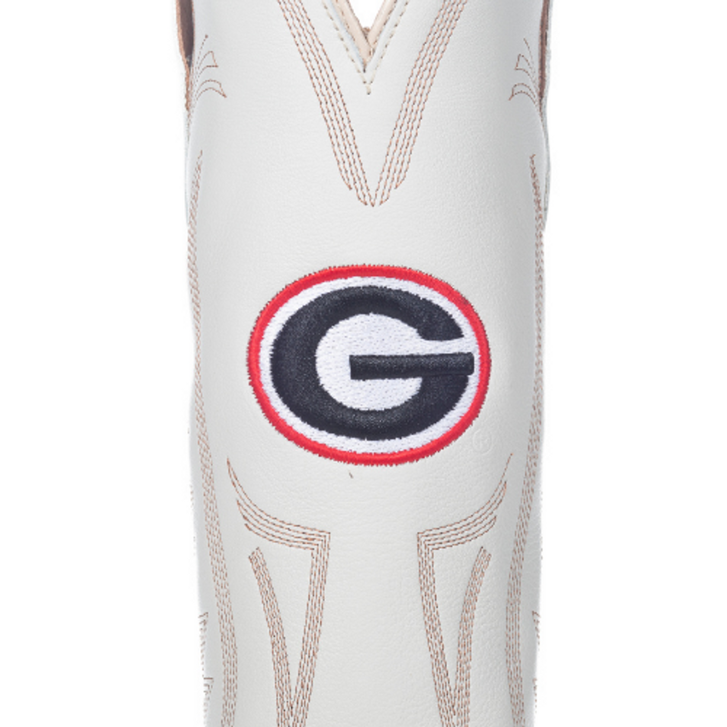 Game Day Western Ivory Boots - Georgia Bulldogs
