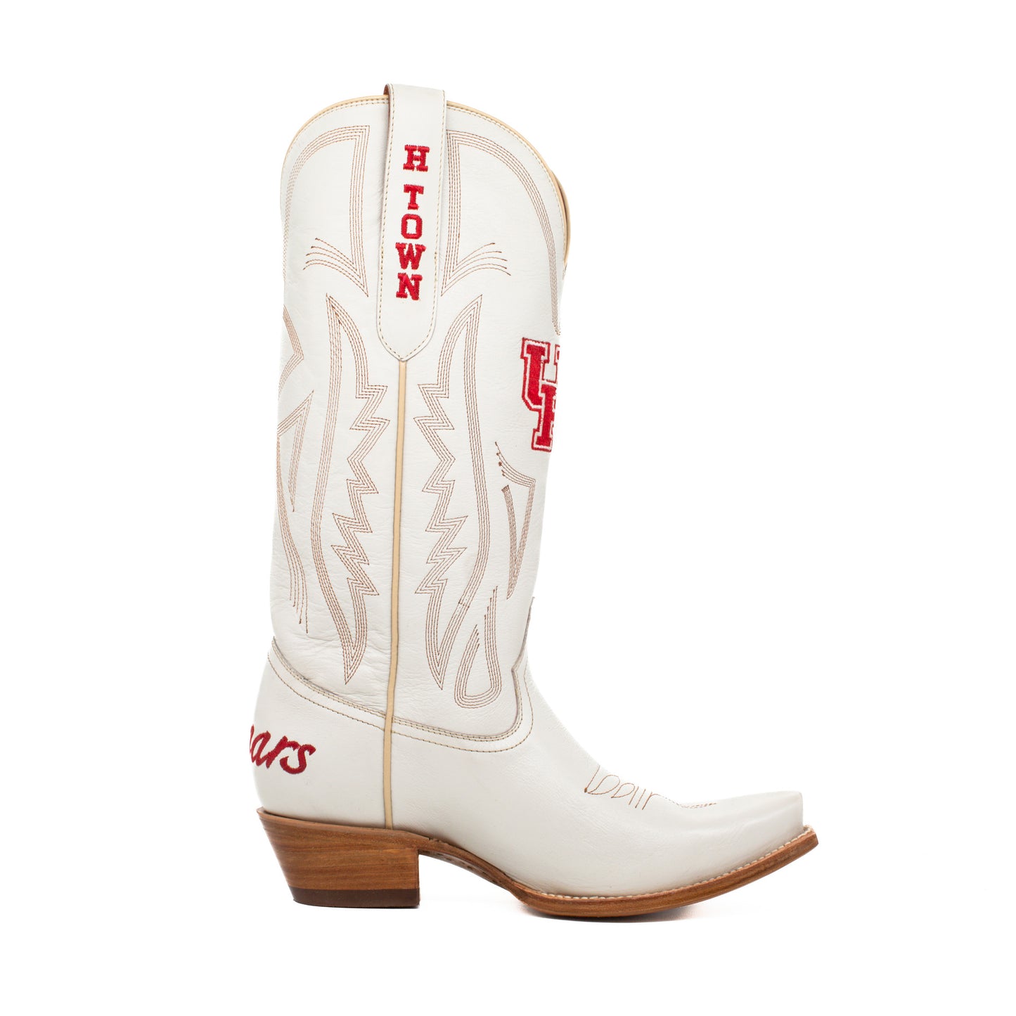Game Day Western Ivory Boots - Houston Cougars