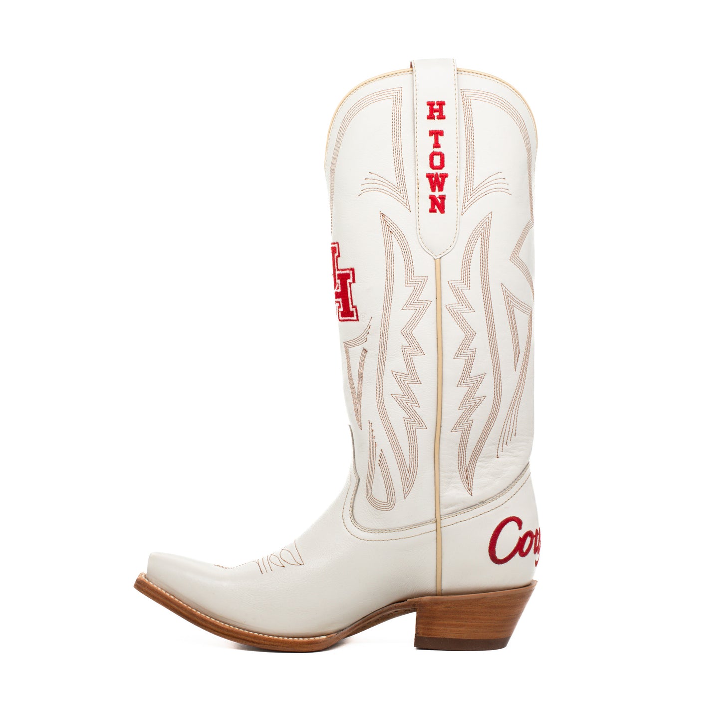 Game Day Western Ivory Boots - Houston Cougars