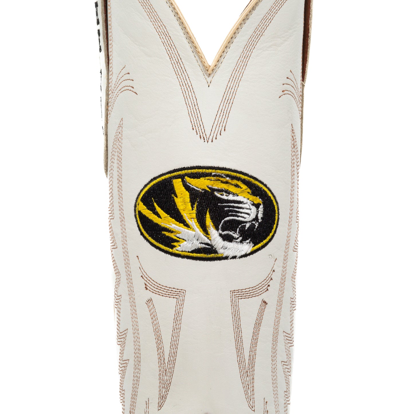 Game Day Western Ivory Boots - Missouri Tigers
