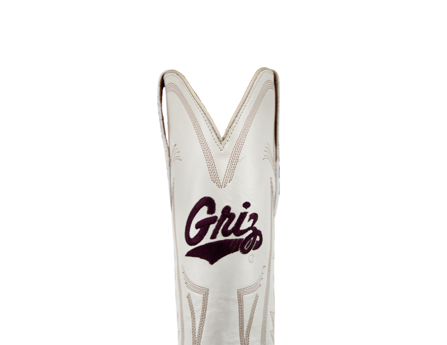 Game Day Western Ivory Boots - Montana Grizzlies