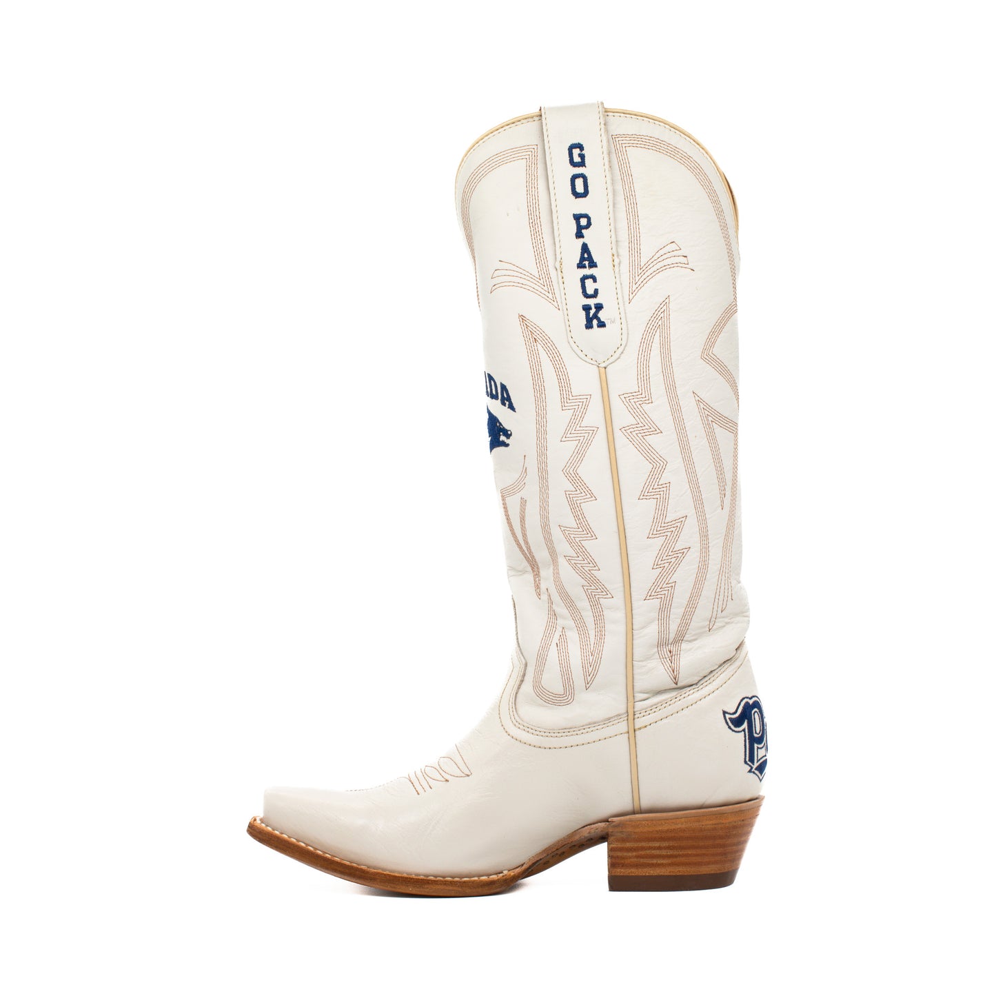 Game Day Western Ivory Boots - Nevada Wolf Pack