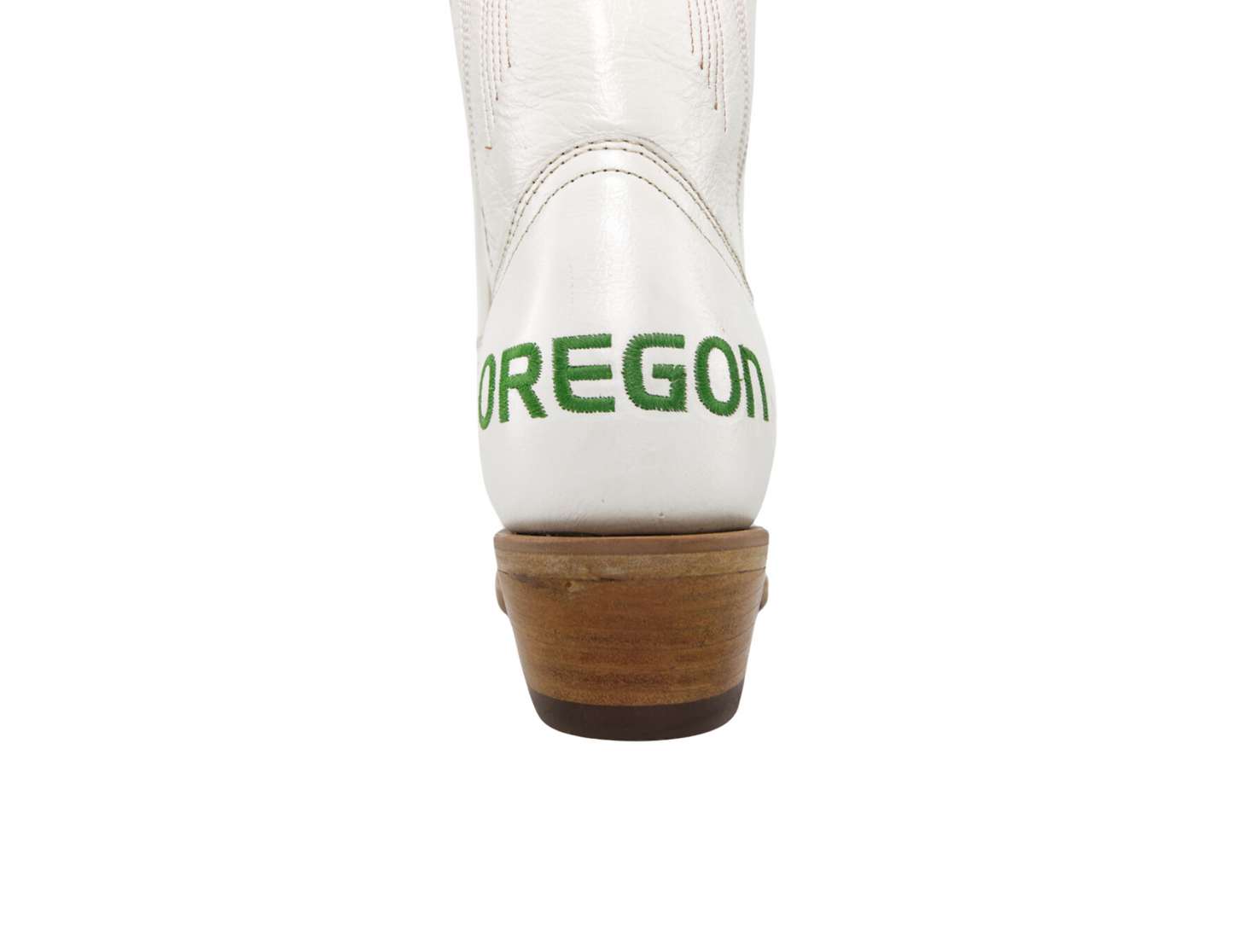Game Day Western Ivory Boots - Oregon Ducks