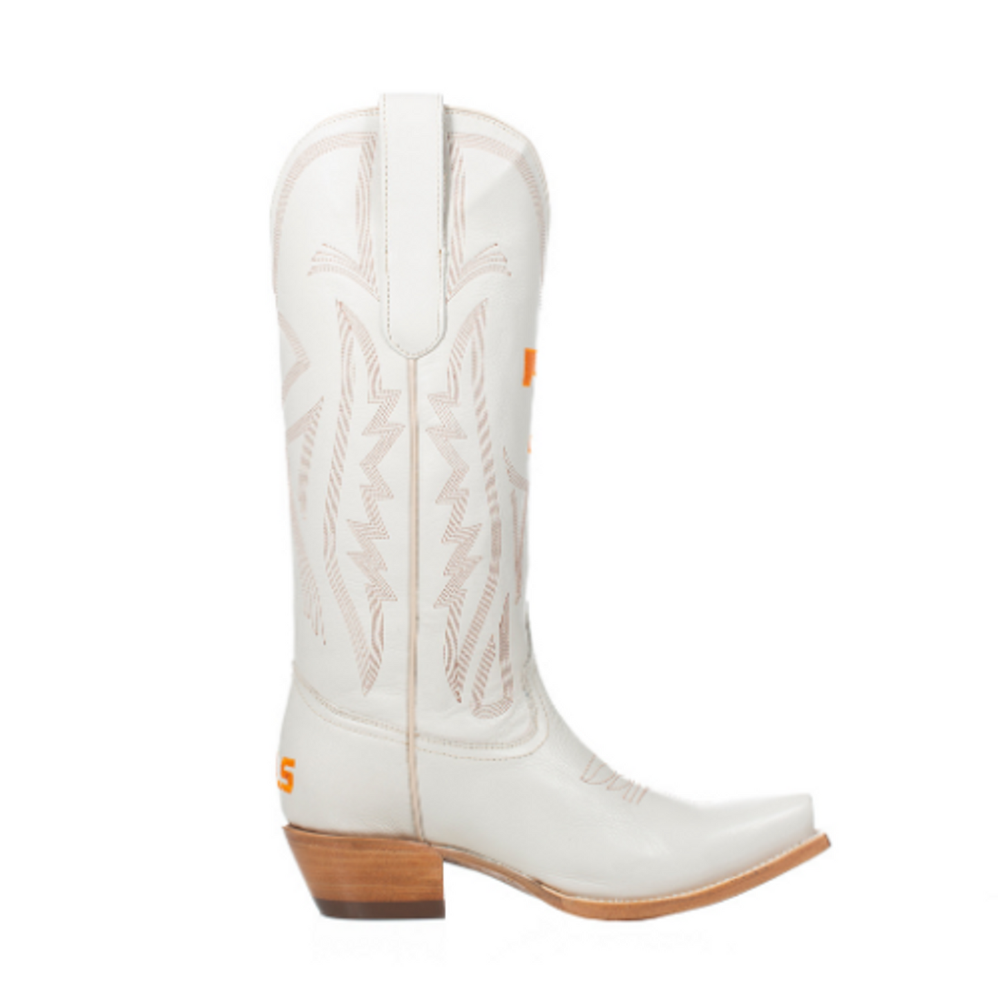 Game Day Western Ivory Boots - Tennessee Volunteers