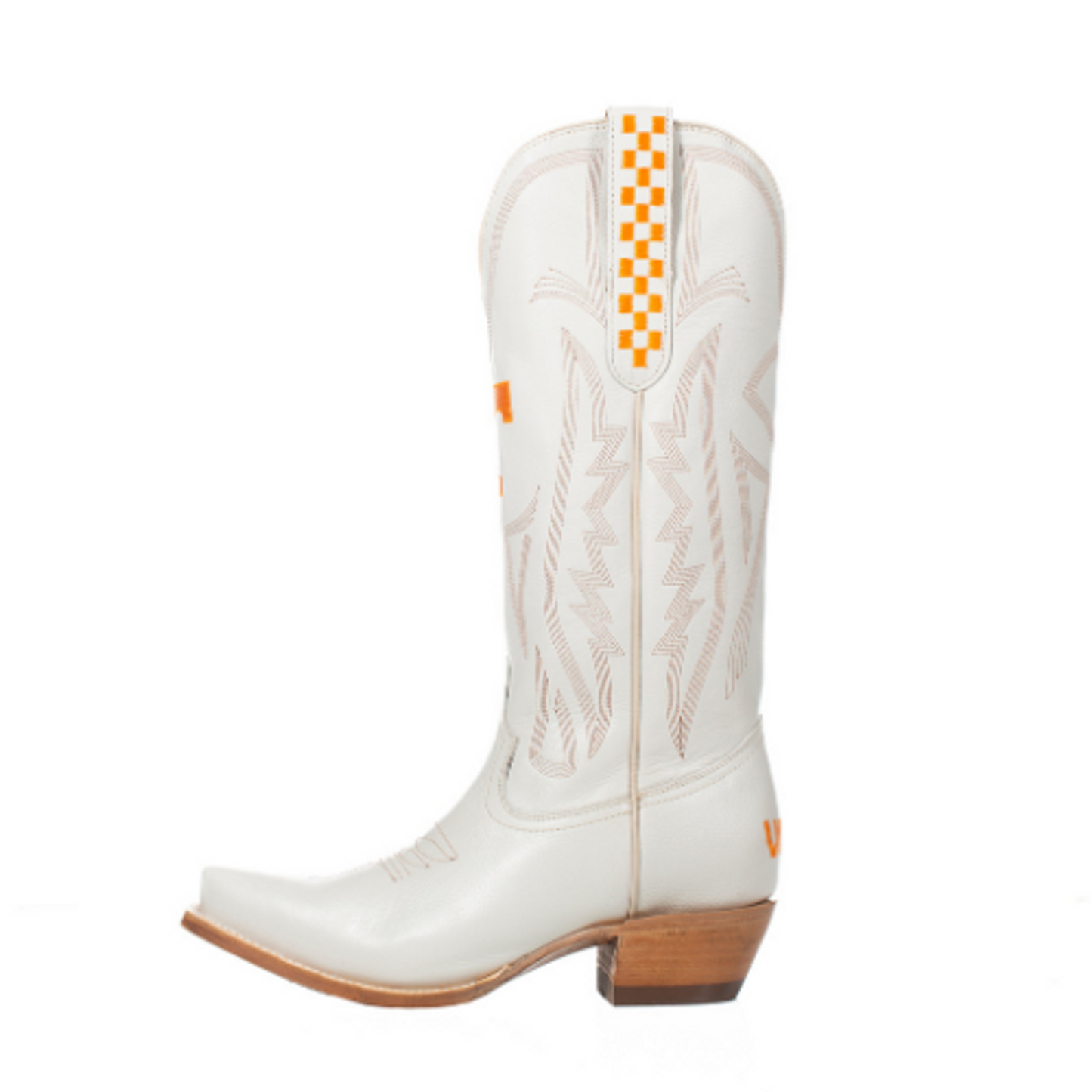 Game Day Western Ivory Boots - Tennessee Volunteers