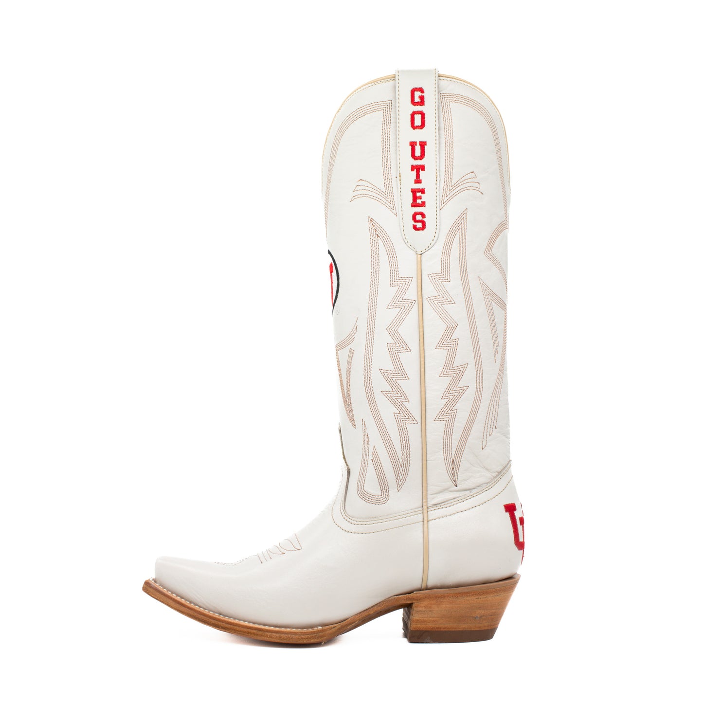 Game Day Western Ivory Boots - Utah Utes