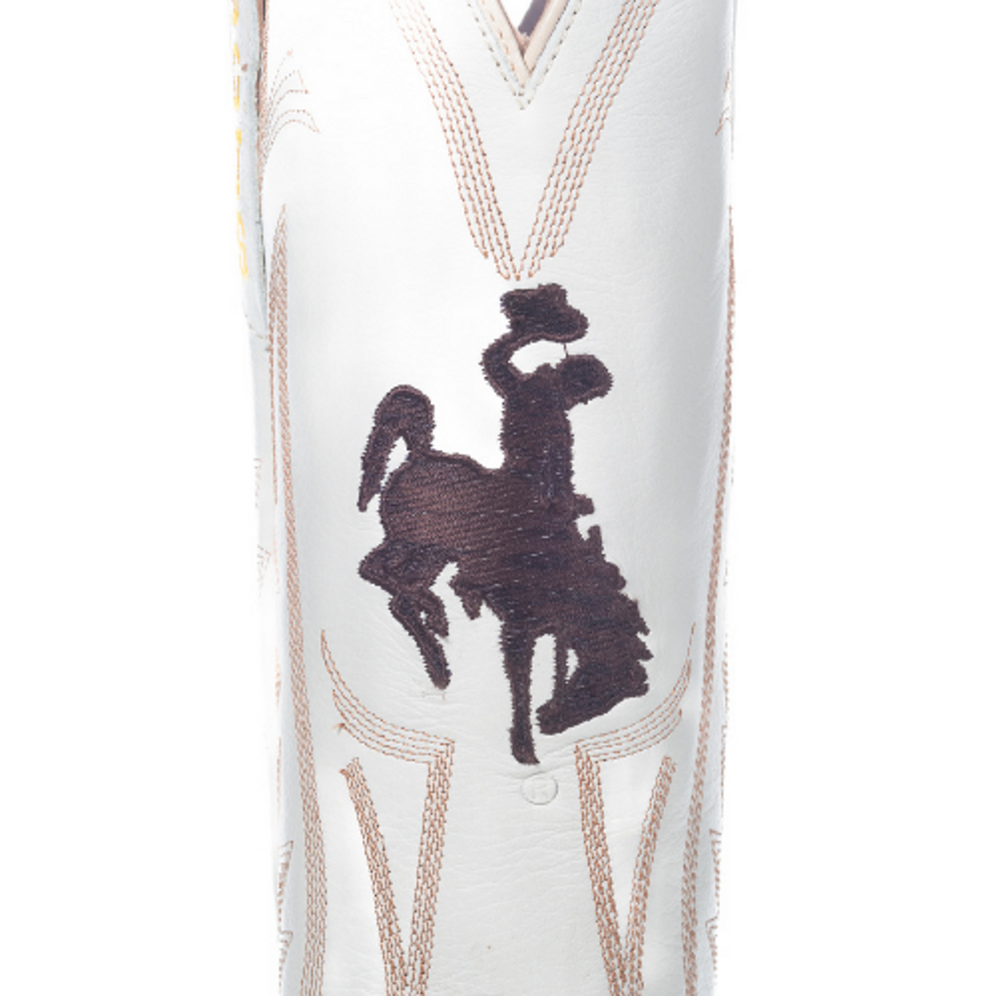 Game Day Western Ivory Boots - Wyoming Cowboys