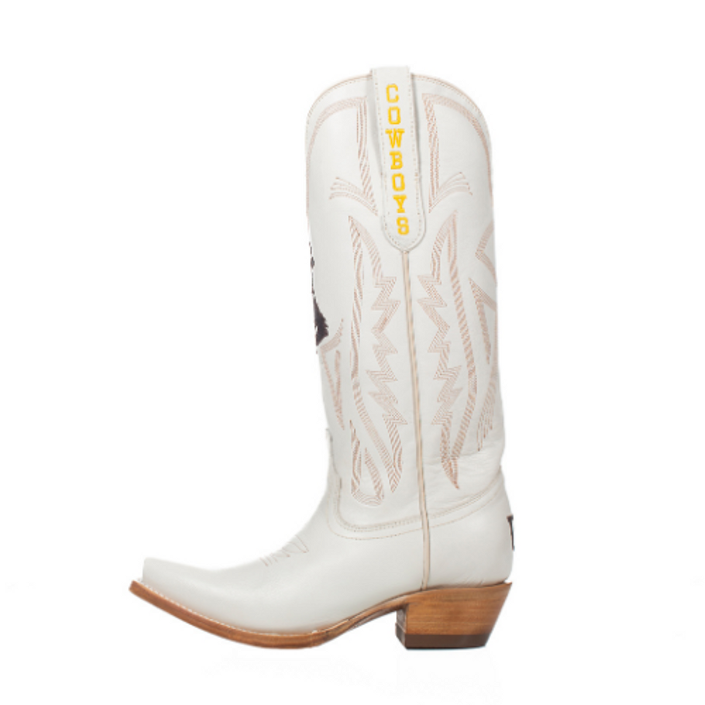Game Day Western Ivory Boots - Wyoming Cowboys
