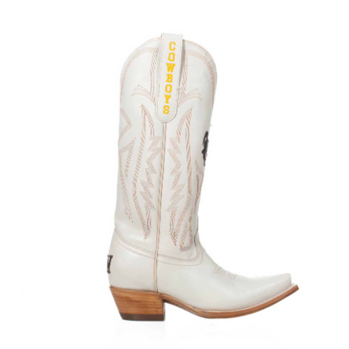 Game Day Western Ivory Boots - Wyoming Cowboys