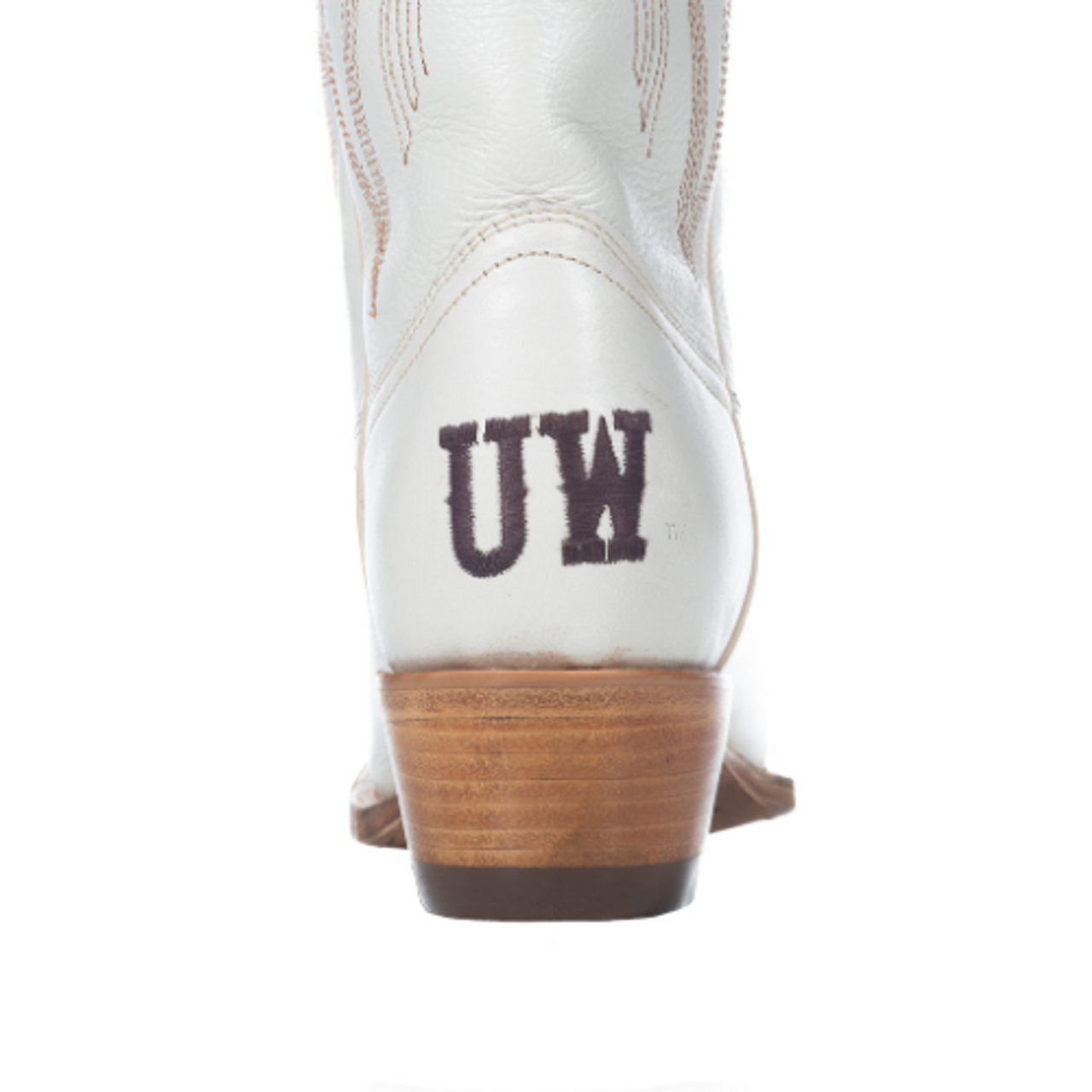 Game Day Western Ivory Boots - Wyoming Cowboys