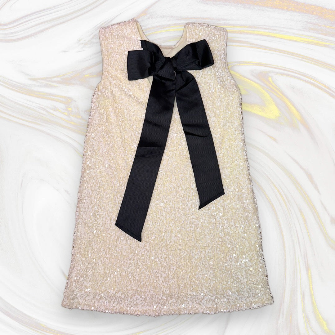 ID Sequined Tie Back Mini Dress