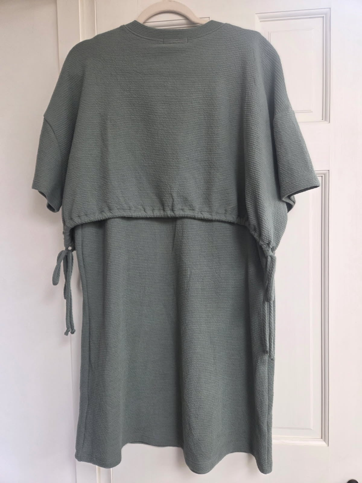 Sarah Side Tie Dress - Sage green