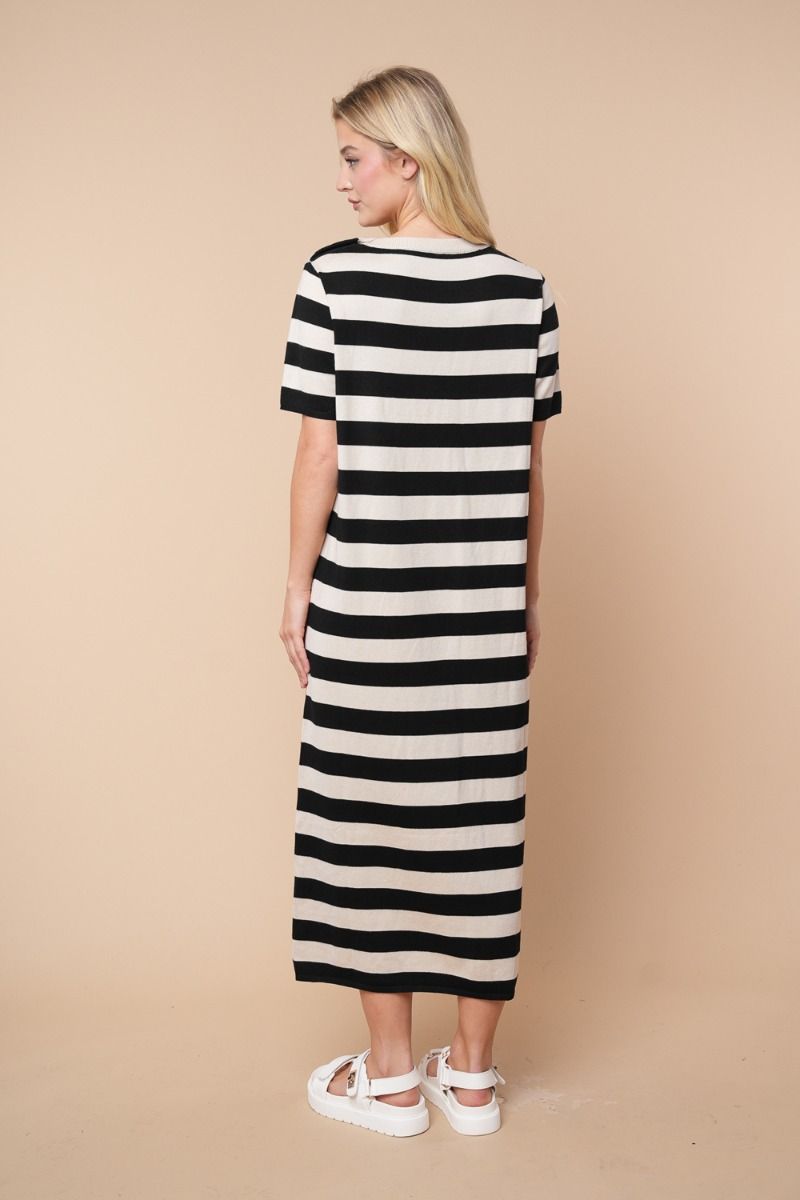 Soft in Stripes Knit Dress