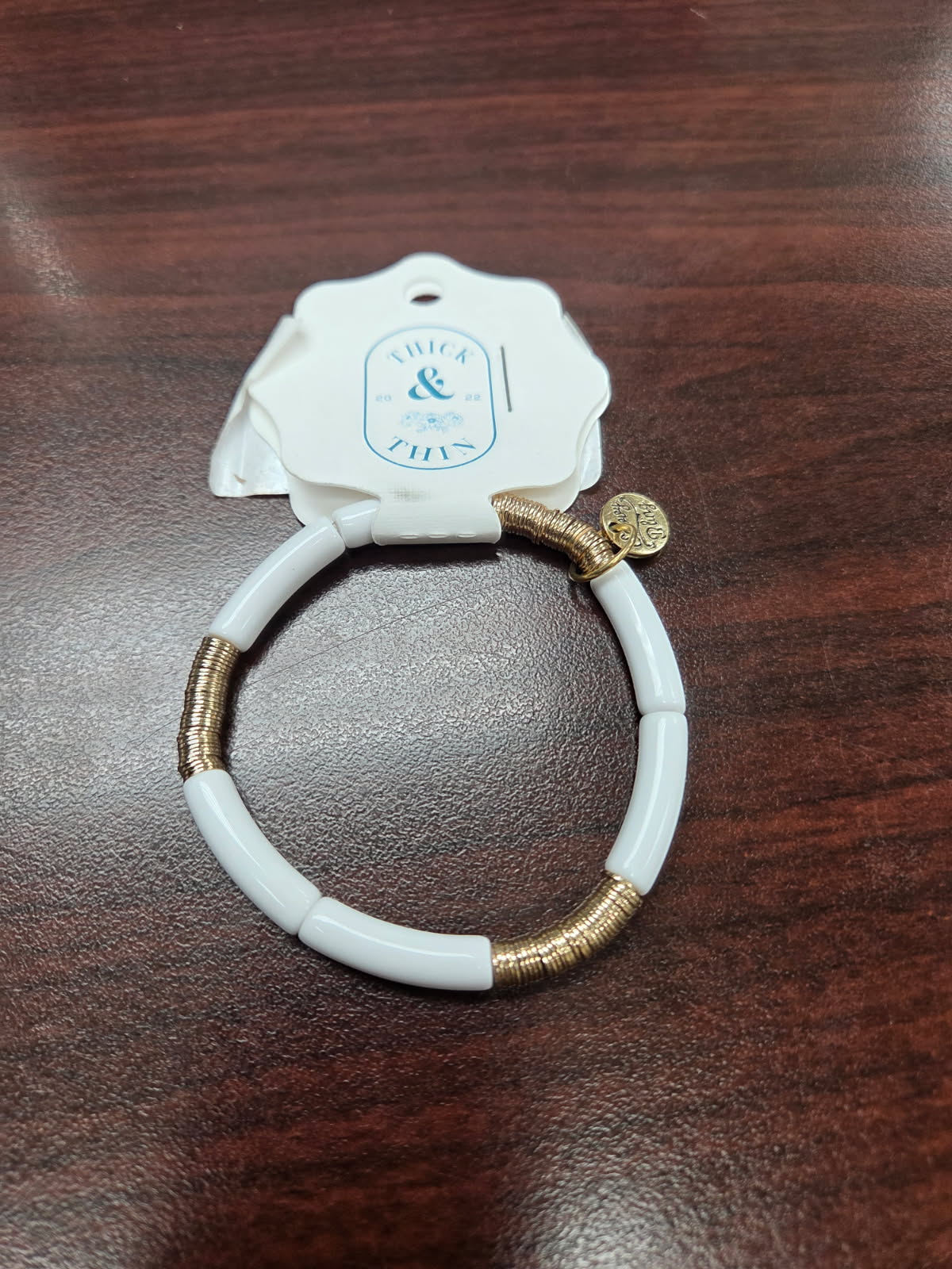Clear White Marble Acrylic Tube