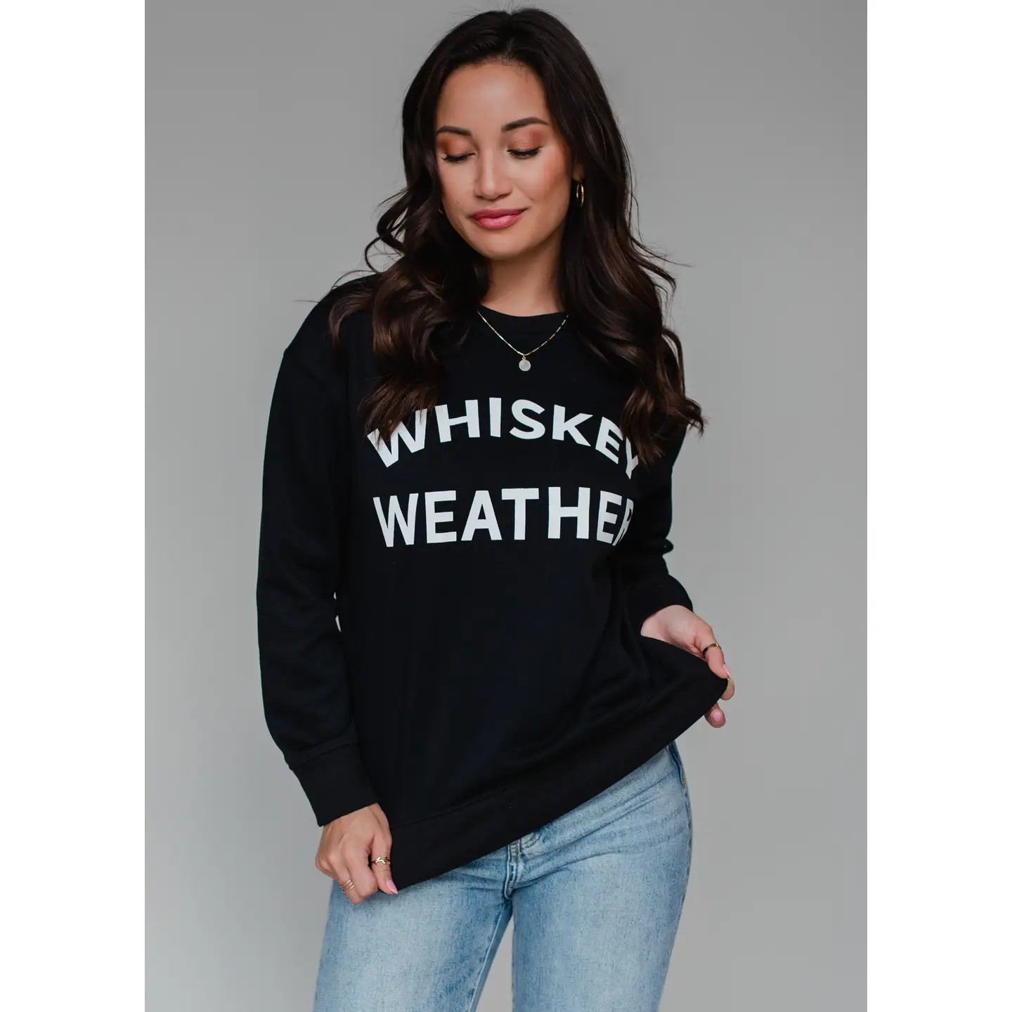 Black Whiskey Weather Sweatshirt