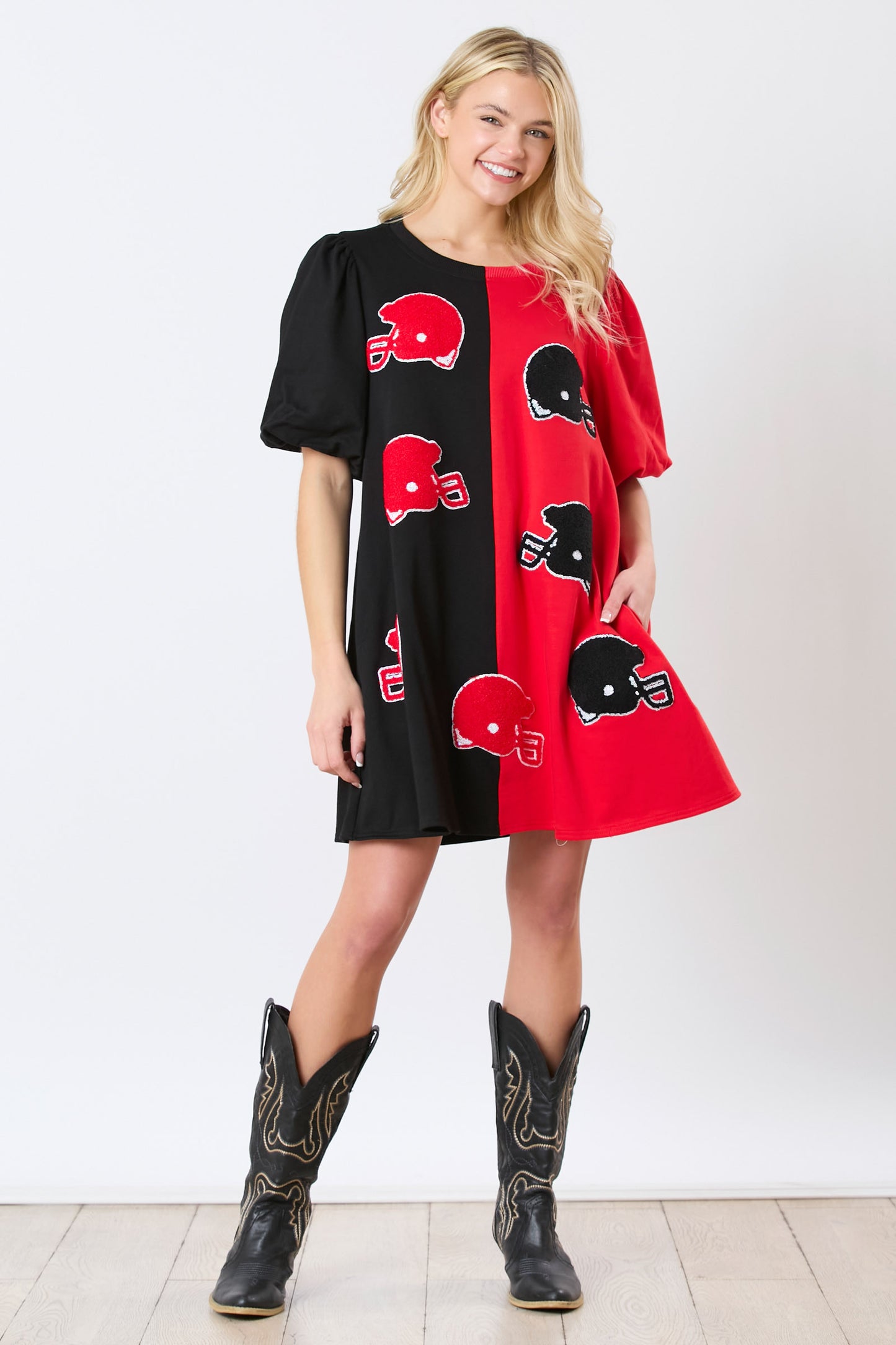 PL Gameday Dress Red/Black