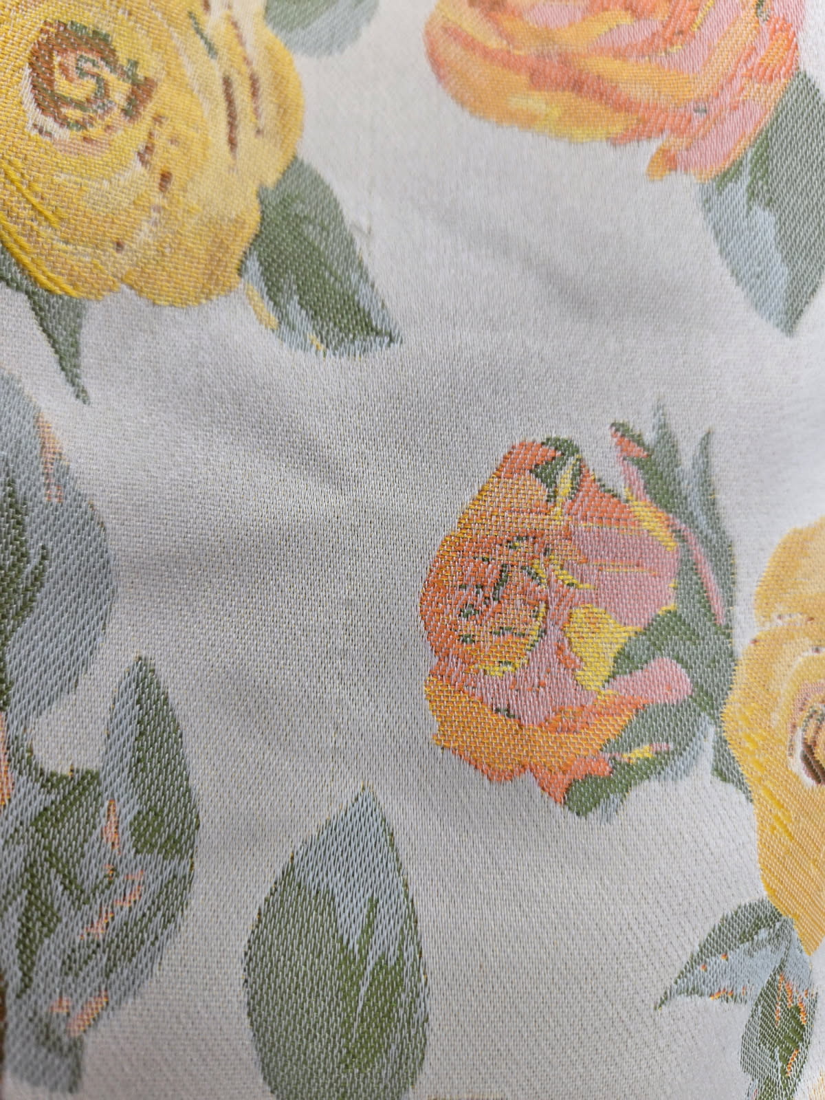 WD Rose Print Puffy Sleeve Top