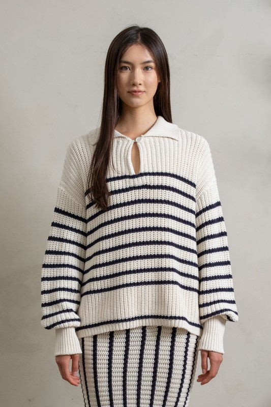 Nautical Stripes Knit Sweater