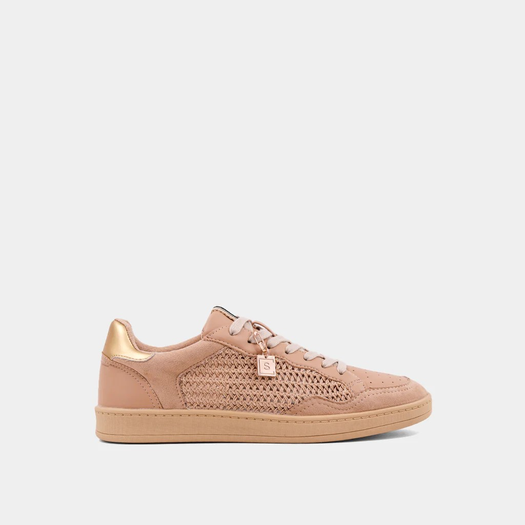 Nude Woven Tennis Shoes