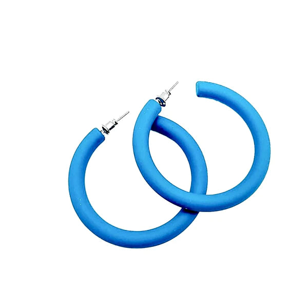 Blue Loop Earrings