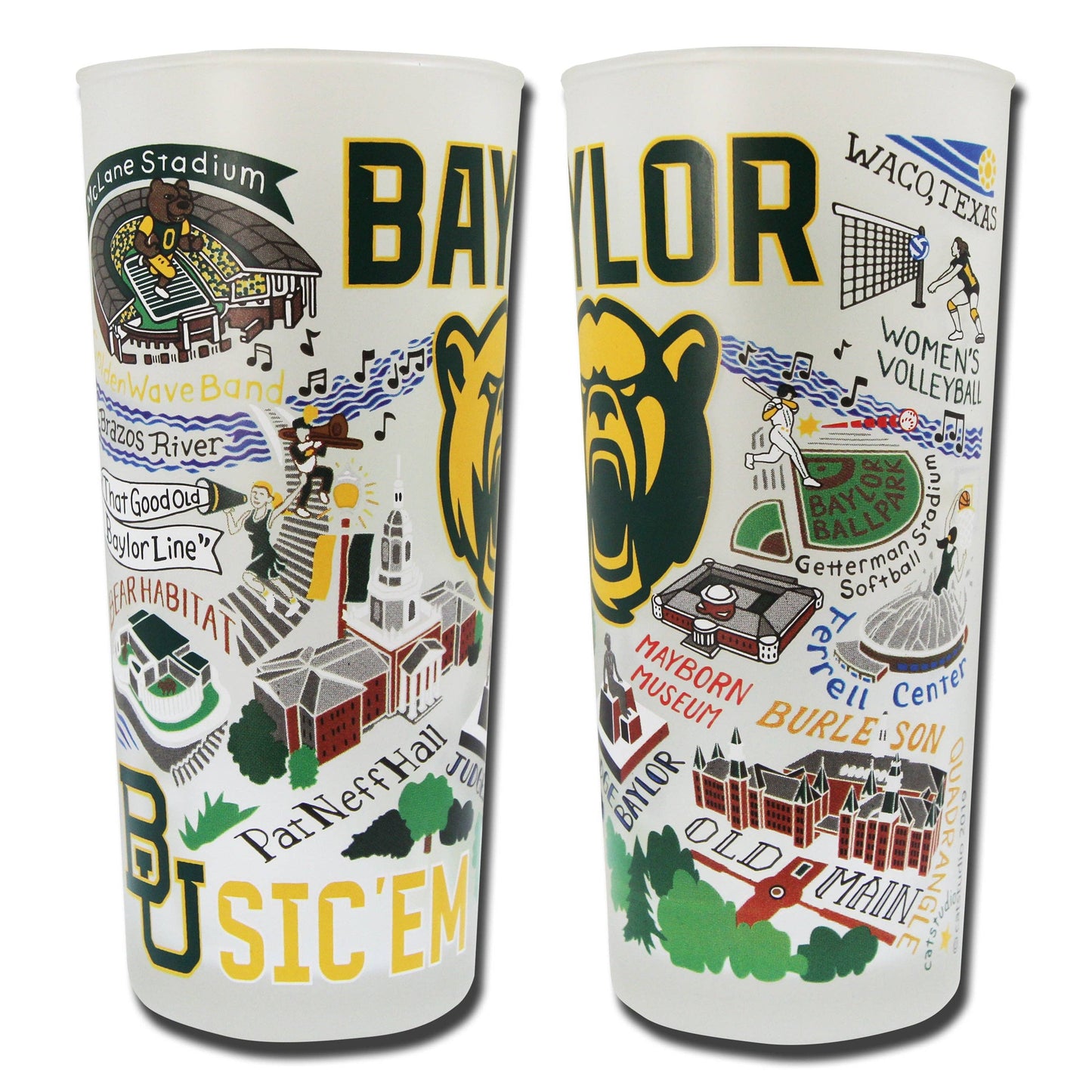 Baylor University Collegiate Drinking Glass