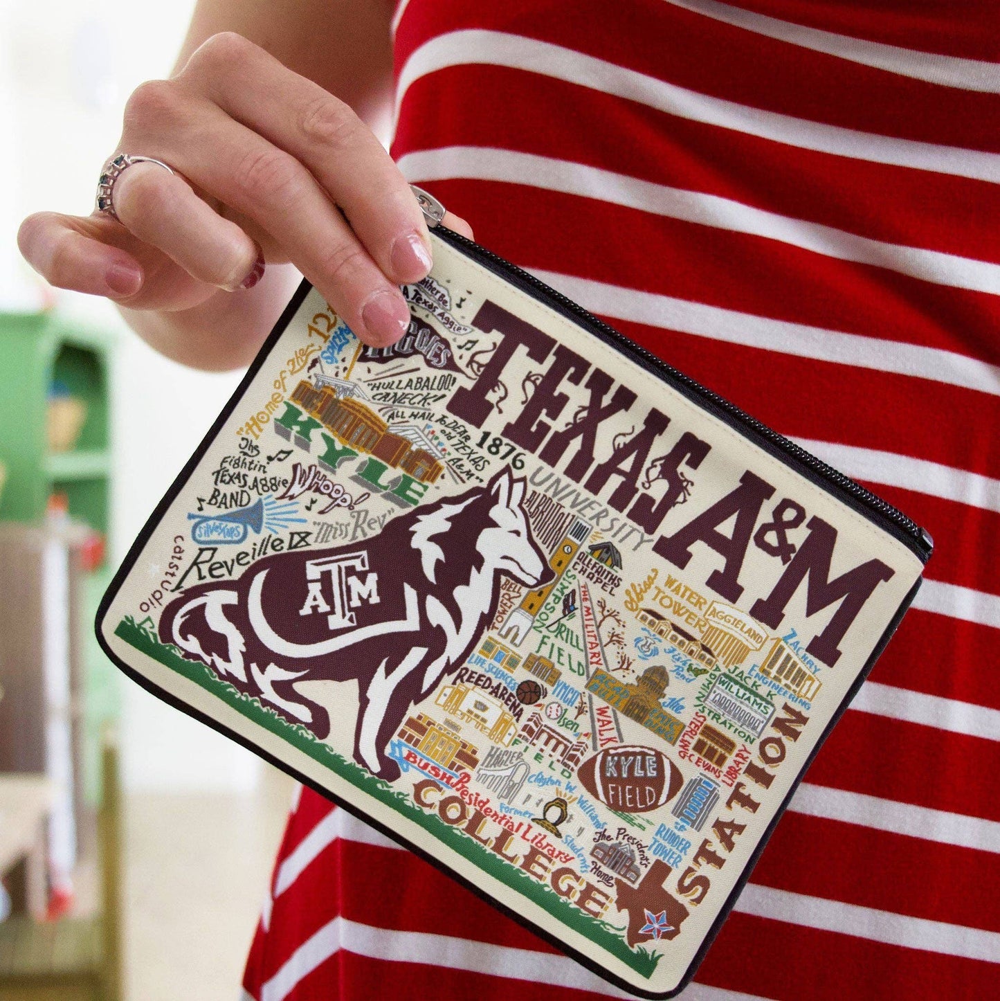 Texas A&M University Collegiate Zip Pouch