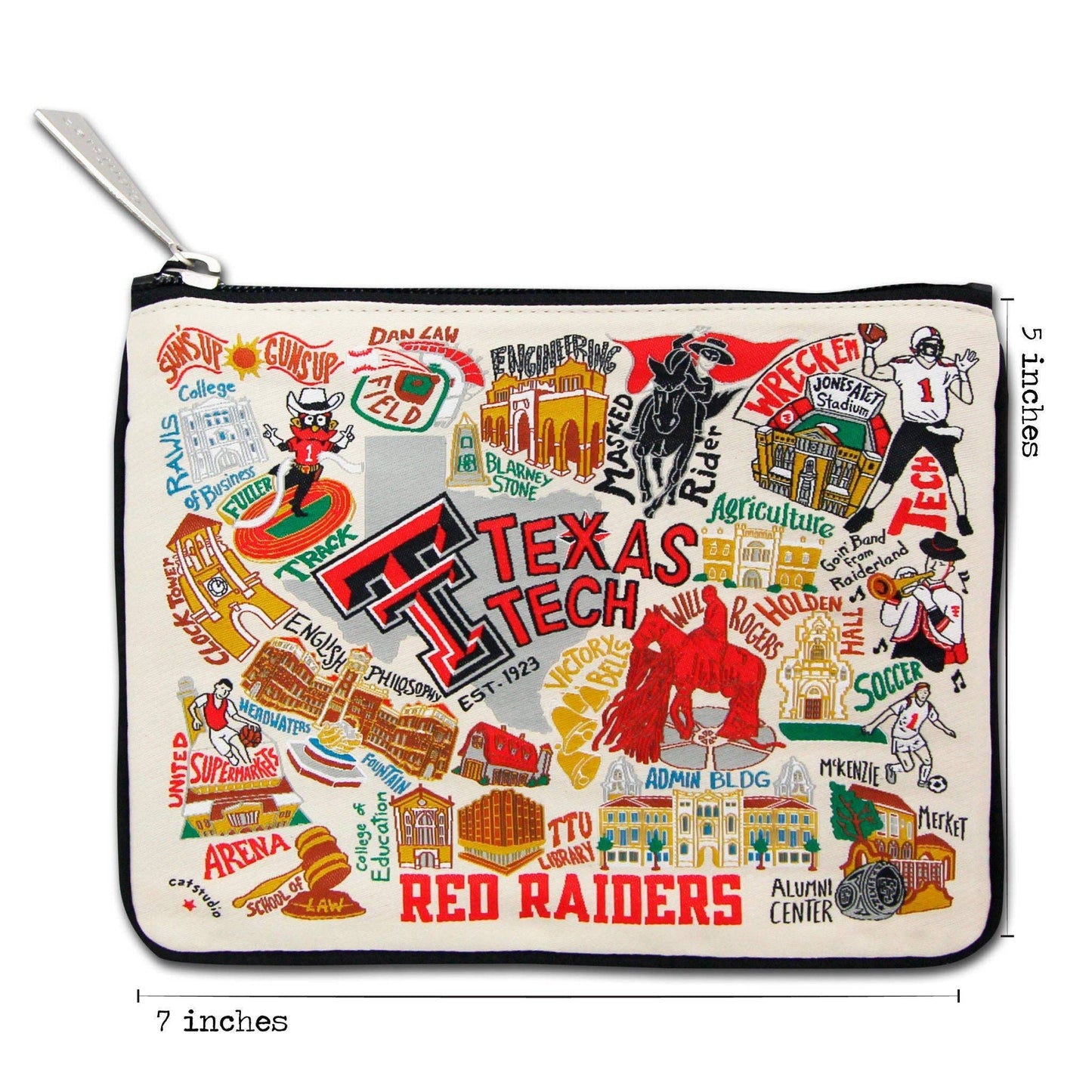 Texas Tech University Collegiate Zip Pouch