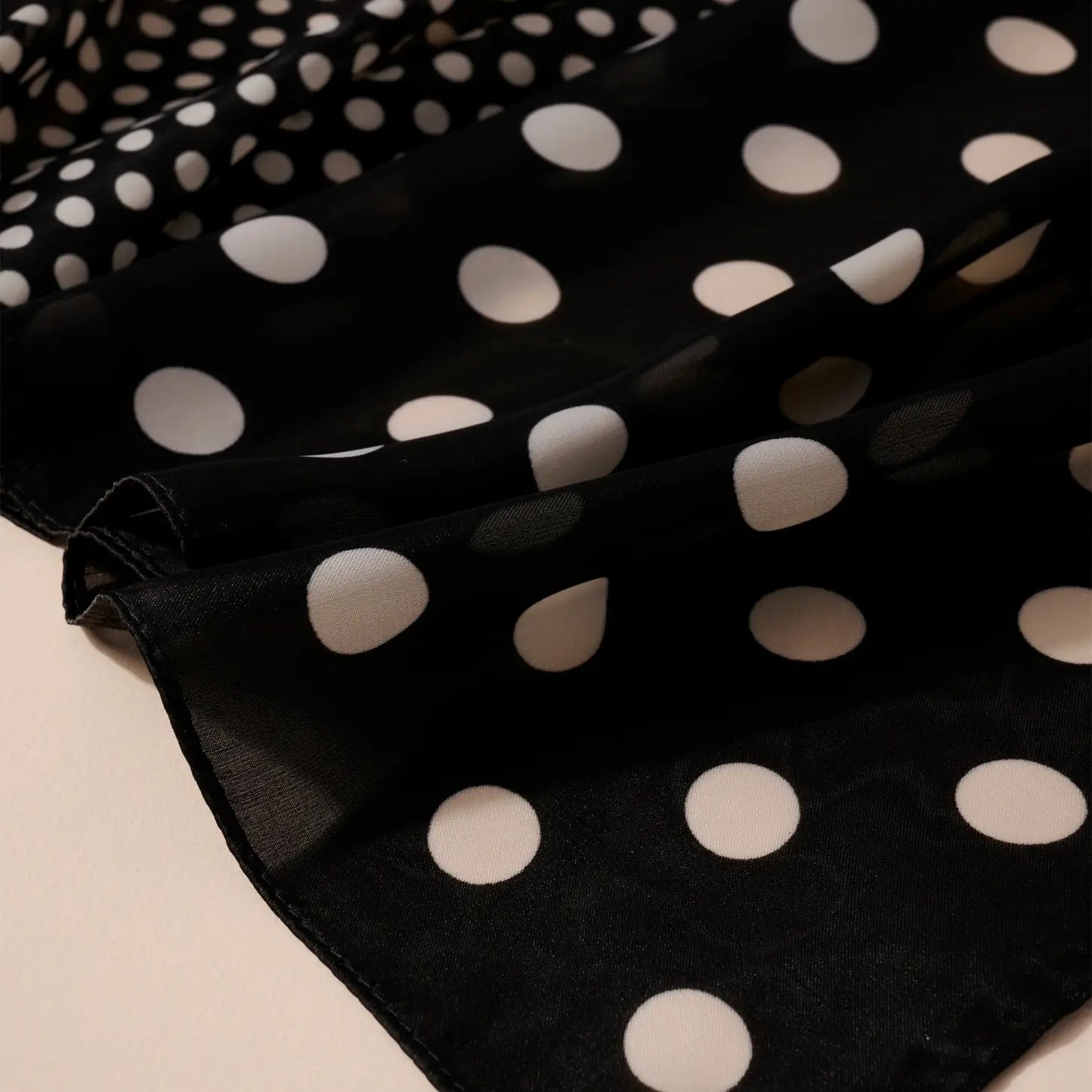 Polka Dot Paisley Silky Scarf