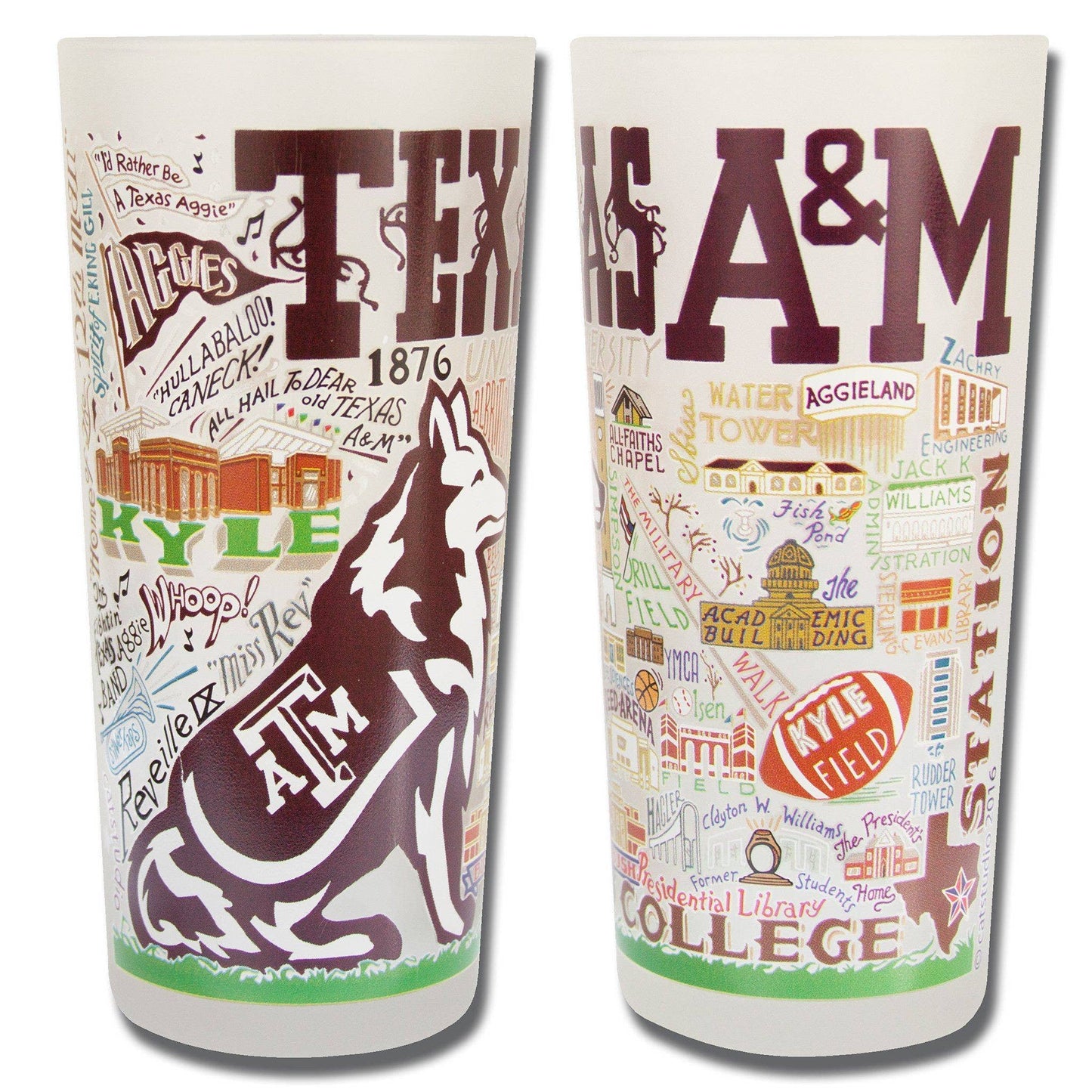 Texas A&M University Collegiate Drinking Glass