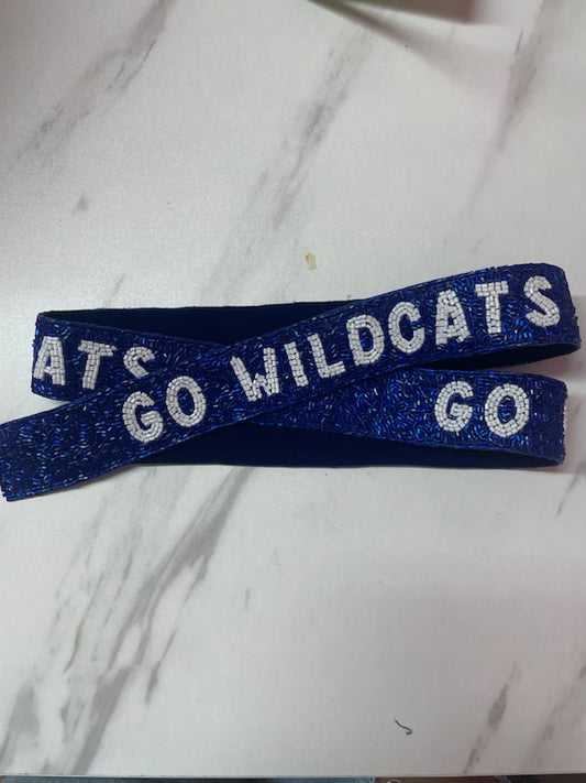 Go Wildcats Beaded Strap